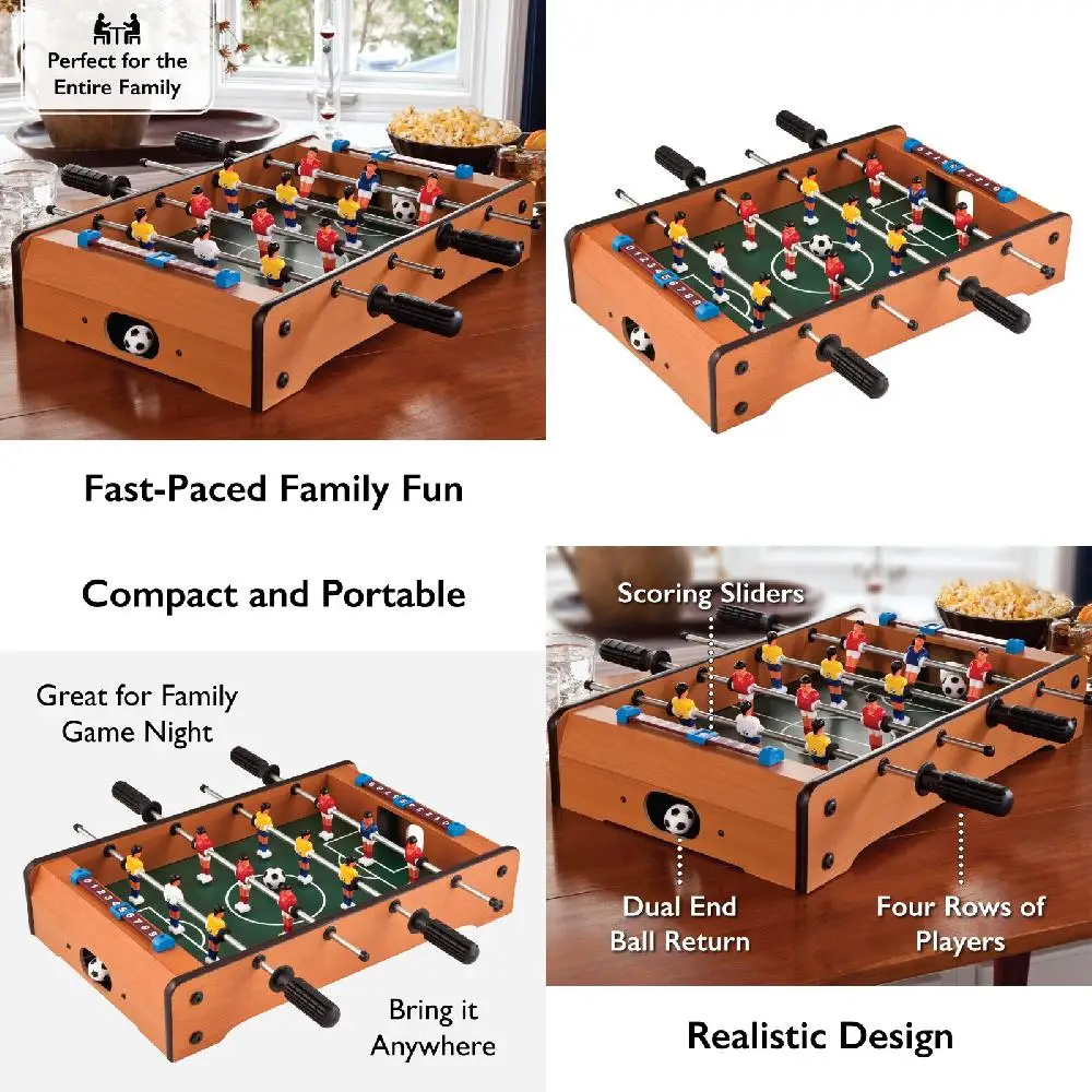

Luxurious Portable Mini Foosball Table for Hours of Fun and Entertainment