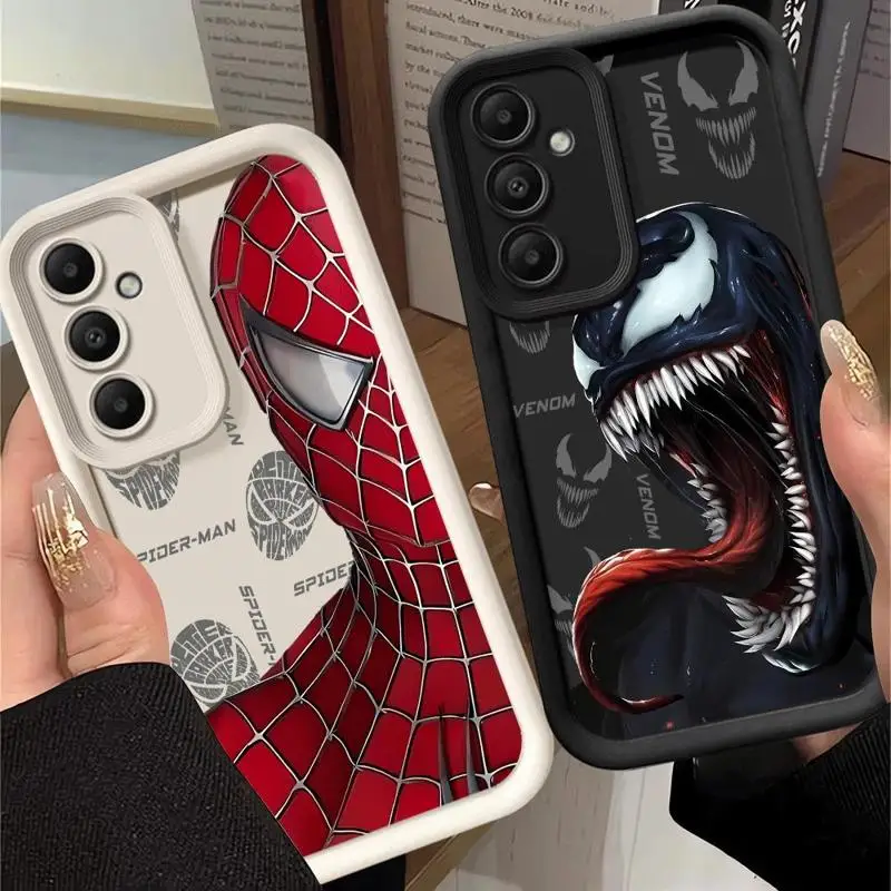 Marvels Spiders Mans Venoms Phone Case For OPPO Reno 2 3 4 5 6 7 7Z 8 8T 10 11 Pro Plus 4G 5G Soft TPU Back Cover