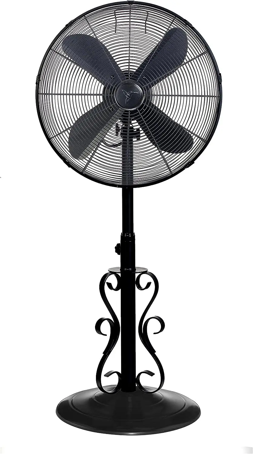 

Aire Oscillating Indoor Outdoor Standing Floor Fan for Cooling Your Area Fast - 3-Speeds, Adjustable 40-51 Inches in Height, Fit