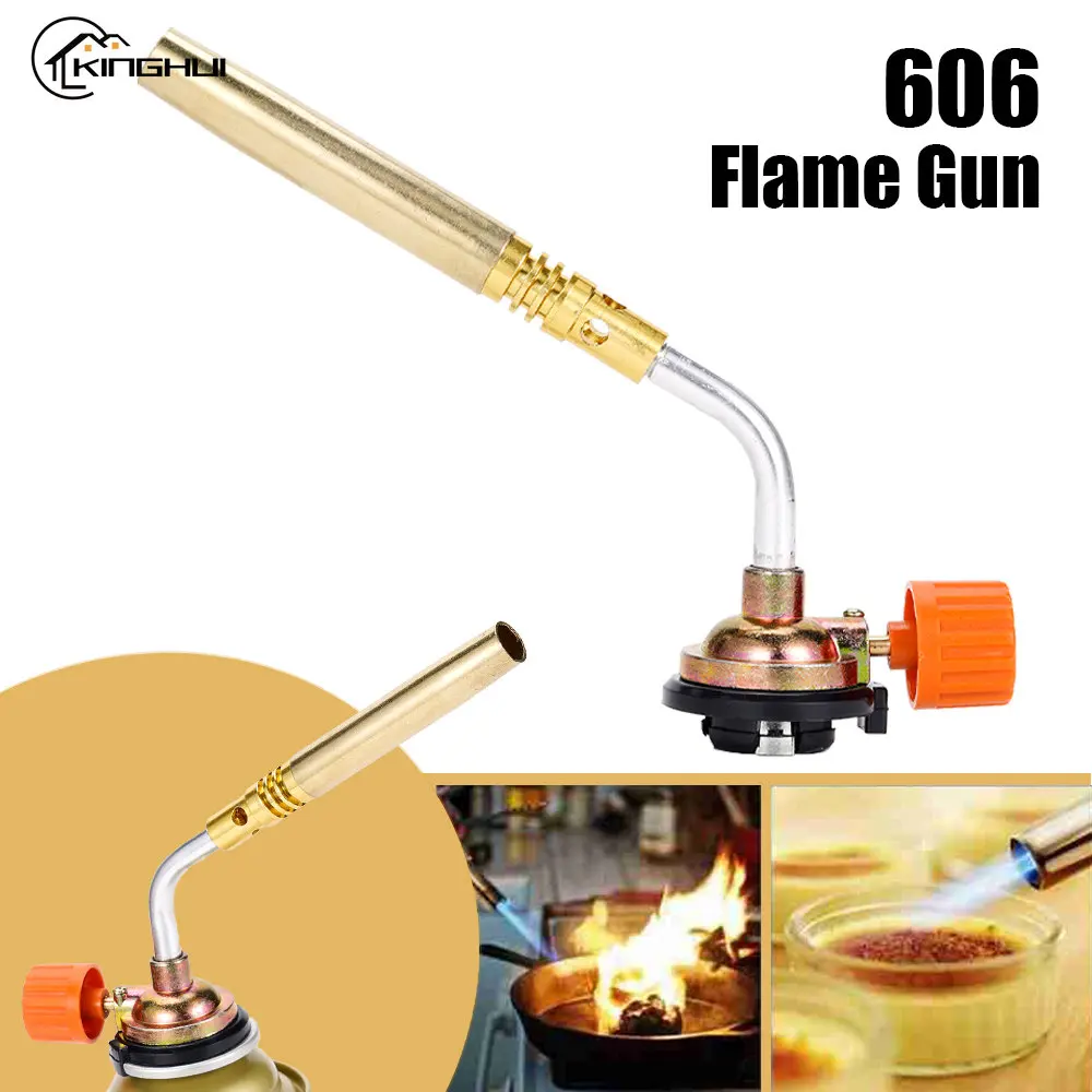 

Портативная Сварочная горелка газовая горелка, огнемет, высокотемпературная карбюраторная газовая горелка, зажигалка с пламенем, кухонный...