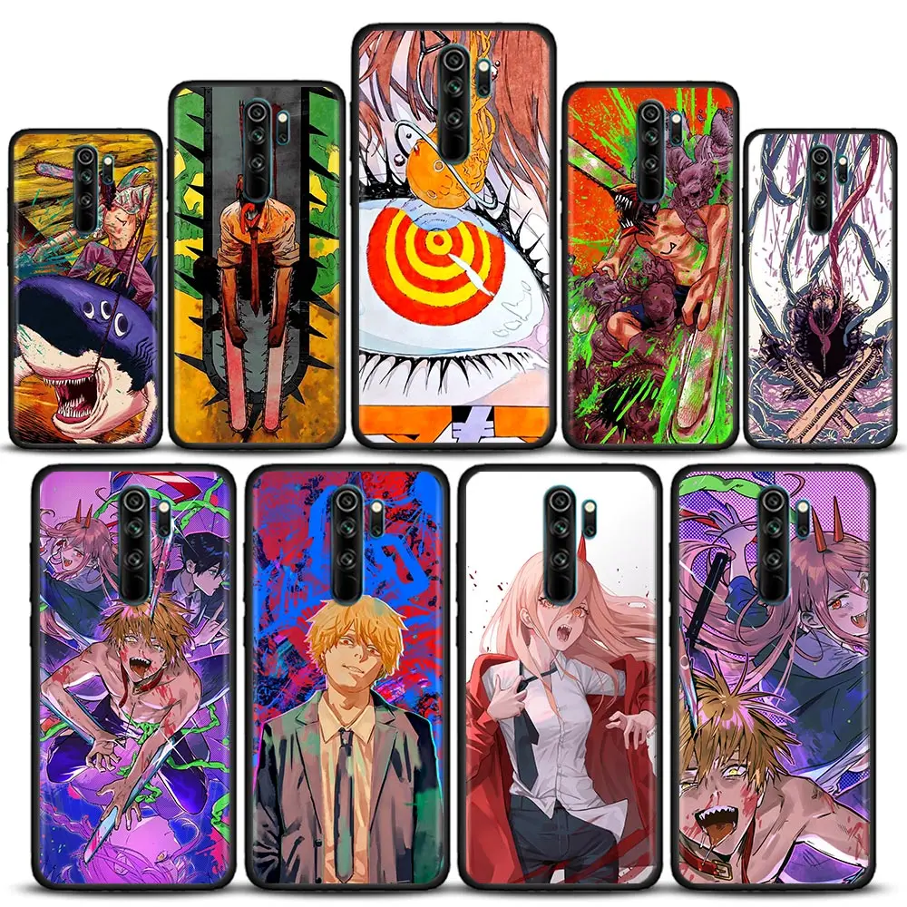 

Anime Power Chainsaw Man Denji Redmi 9 Phone Case For Xiaomi Redmi9 Back Cover Redmi 9A 9T 9C 10 10C 8 7A 6A 11 12C Soft Case