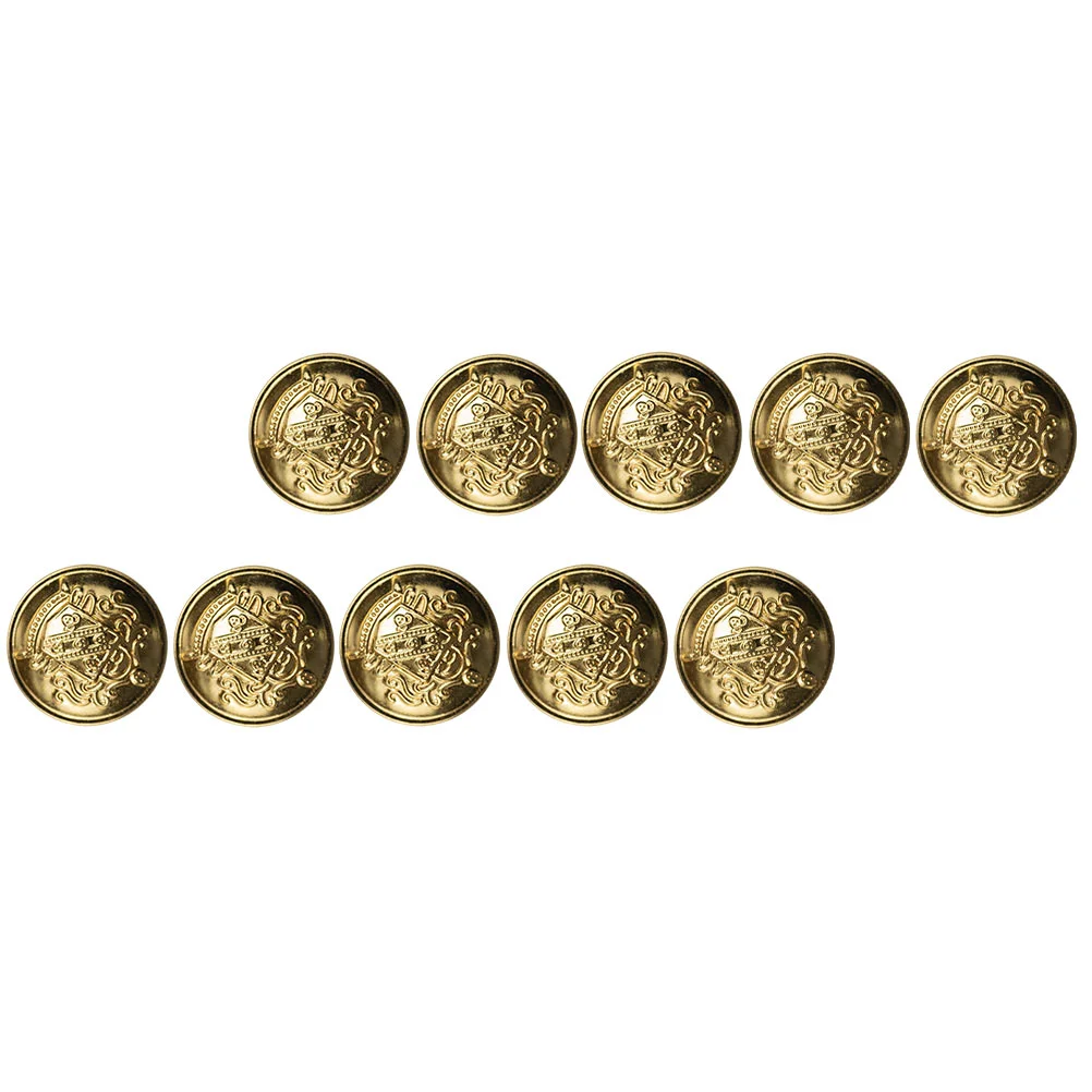 

Buttons Button Metal Gold Jean Sewing Blazer Vintage Jeans Suit Coat Brass Decorative Replacement Uniform Sweater Adjustable