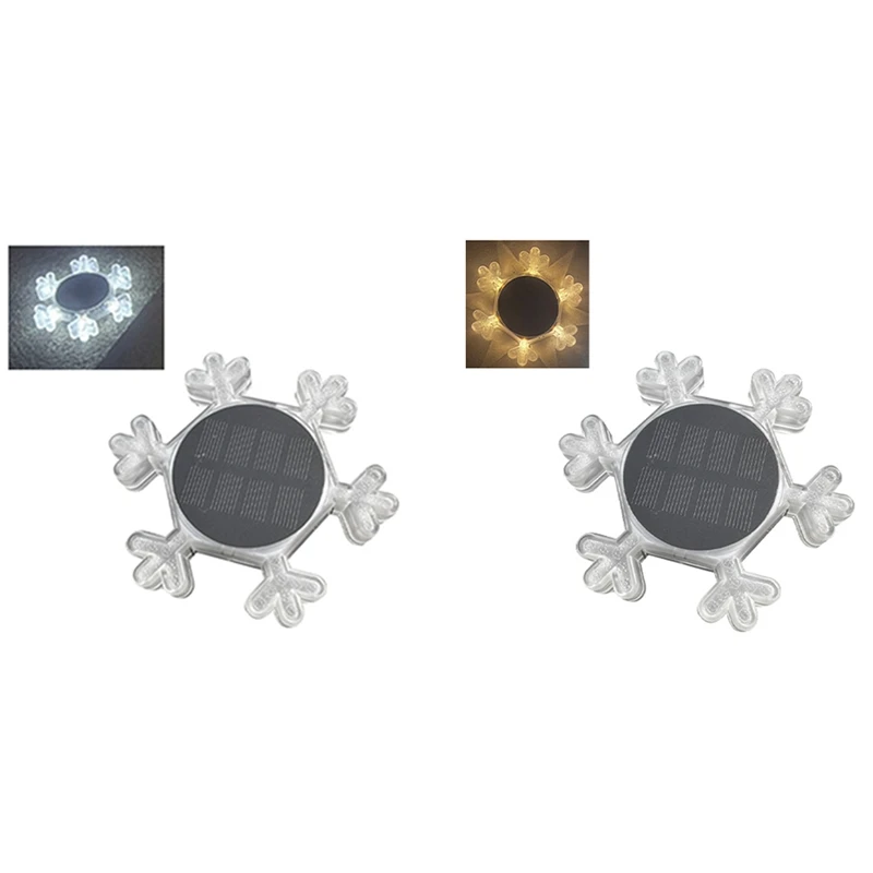 

SEWS-солнечные наземные светильники, 4 шт. в упаковке, подземные светильники, 6 светодиодный, садовые светильники для патио, Уличные светильники для газона, патио