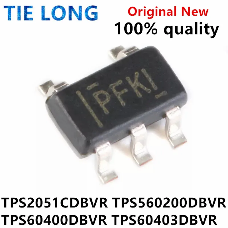 

(10piece)100% New TPS2051CDBVR VBYQ TPS560200DBVR L562 TPS60400DBVR TPS60400 PFKI TPS60403DBVR TPS60403DBVT PFNI sot23-5 Chipset