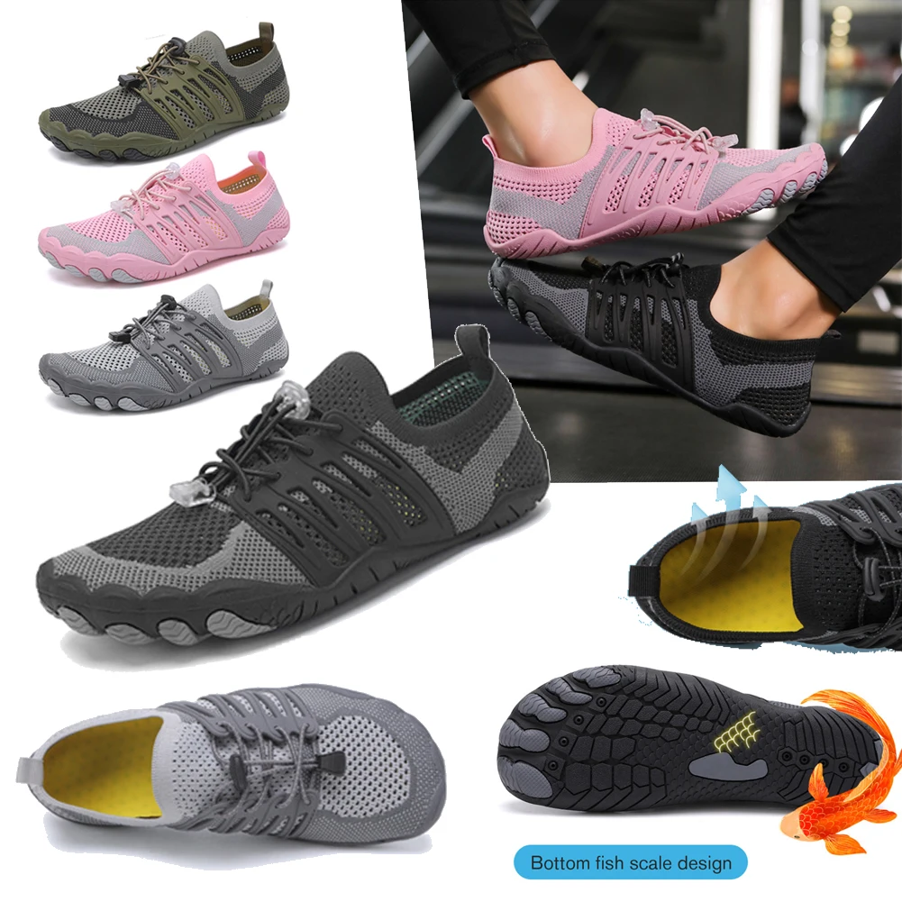 

Men Water Shoes Women Upstream Barefoot Aqua Sports Shoes Quick Dry Beach Swim Sandals Five Fingers Surf Wading Hiking Sneakers