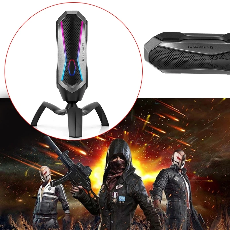 USB игровой микрофон для компьютера беспроводной конденсаторный мальчиков