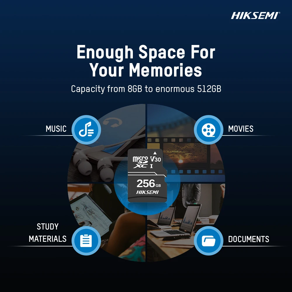 HIKSEMI карта памяти 32 Гб TF флэш мини SD 8 64 128 ГБ 256 класс UHS-I высокоскоростная Micro
