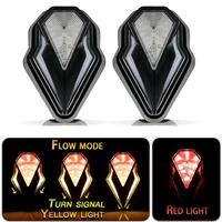2pcs universal led motorcycle turn signal light red amber flasher indicator blinker rear lights lamp styling accessories