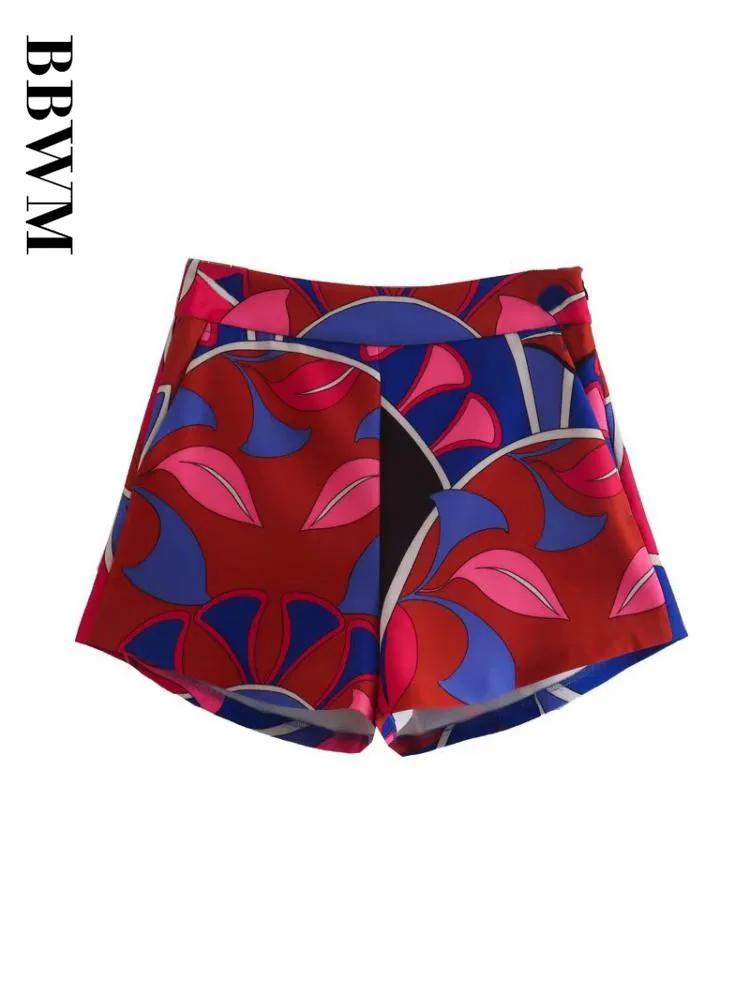 Женская однобортная блузка с длинным рукавом и принтом рубашка мини-юбкой шорты