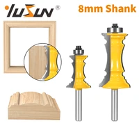 yusun 8mm shank crown moulding router bit mitered door drawer woodworking milling cutter for wood handrail line