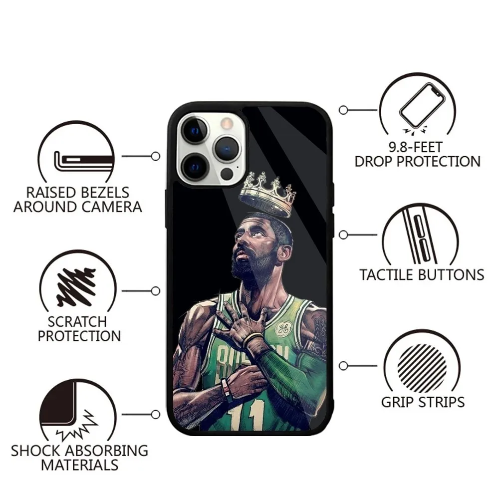 K-Kyrie L-Irving Баскетбольный чехол для телефона iPhone Легкий пылезащитный с защитой от