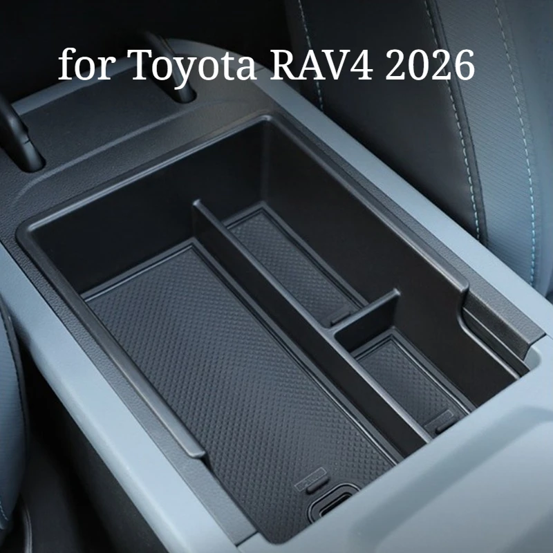 Фото Для Toyota RAV4 2026: Скрытый органайзер-лоток для подлокотника, вставка в центральную консоль, детали для модернизации интерьера №3