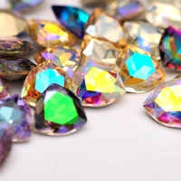 new colorful 12mm 5pcs rhinestones diy clothes jewelry decoration crystal crafts pointback nail art rhinestones glass strass