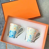 luxury coffee mug set ceramics cups 300ml tea milk juice chocolate cappuccino water mugs valentines day birthday gifts