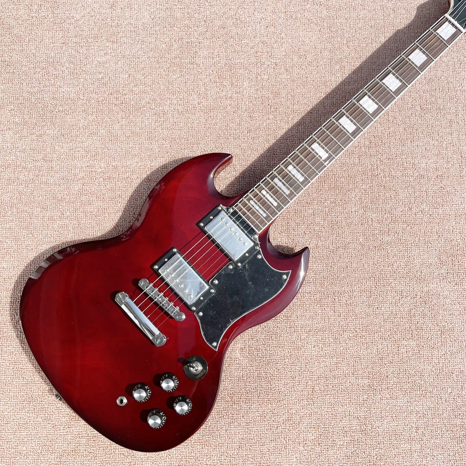 

SG G400 Burgundy Red Rosewood Fingerboard Electric Guitar, Chrome Hardware, Free Shipping