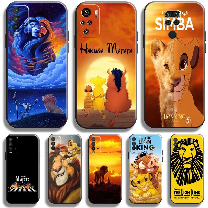 

Disney The Lion King Simba For Xiaomi Redmi Note 9 9T 9S 10S 10T 10 Pro Max 5G Redmi 10 9 9T 9A 9C Phone Case Silicone Cover