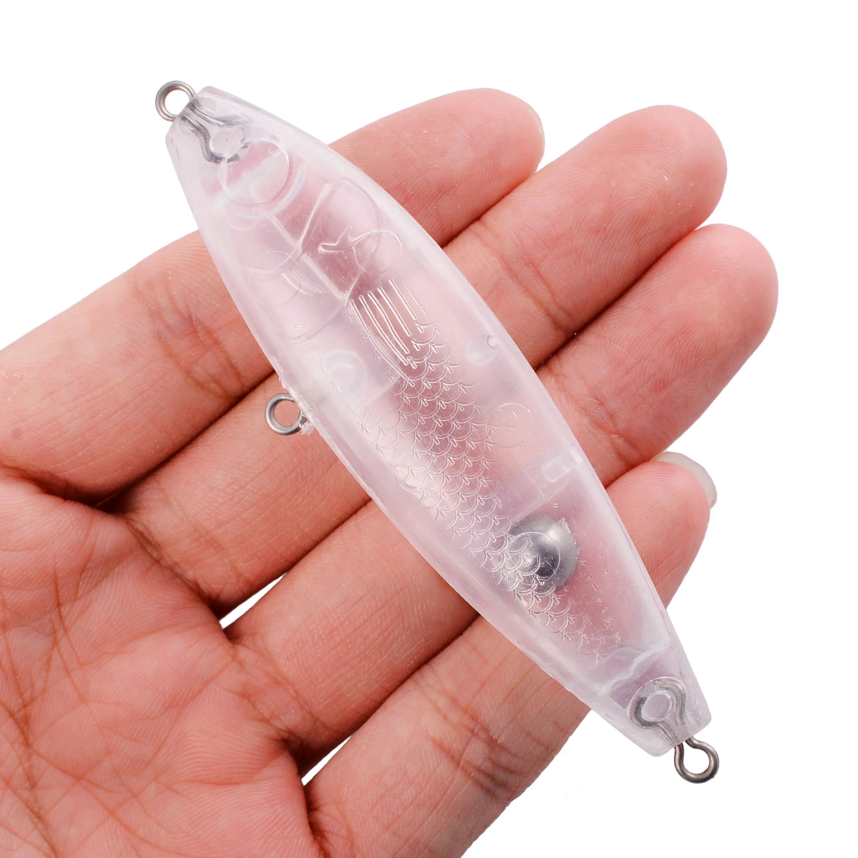 20pcs Blank Body Fishing Lure High Quality DIY Plastic Unpainted  Japan Crankbait Minnow Hard Baits Various Blank Bait