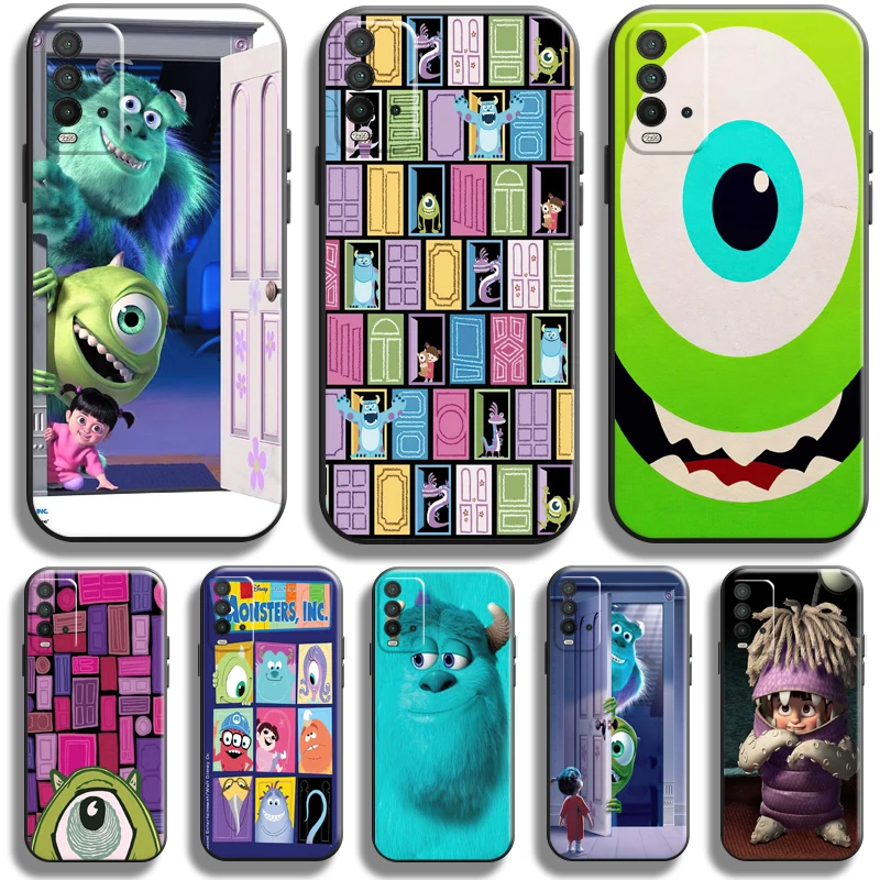 

Cartoon Monsters University For Xiaomi Redmi 9T Phone Case For Redmi 9T Case Soft Black Liquid Silicon Carcasa