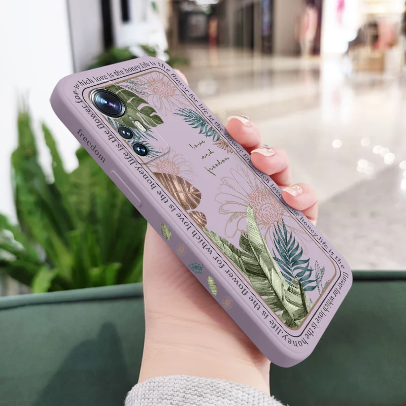 ins tropical style phone case for xiaomi mi 12 11 ultra lite 10 10s 9 11t 10t 9t pro lite poco m4 x4 f3 x3 m3 pro 5g cover free global shipping