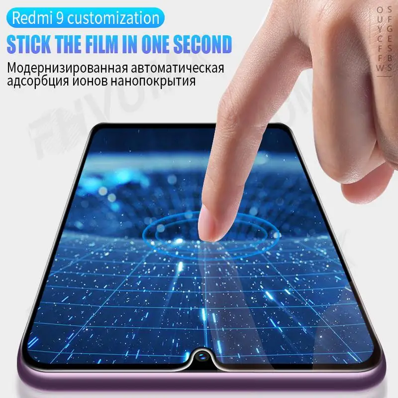 Закаленное стекло с полным покрытием для Xiaomi Redmi 9A 9 9i 9T Note 10 PROMAX PRO Защитная пленка