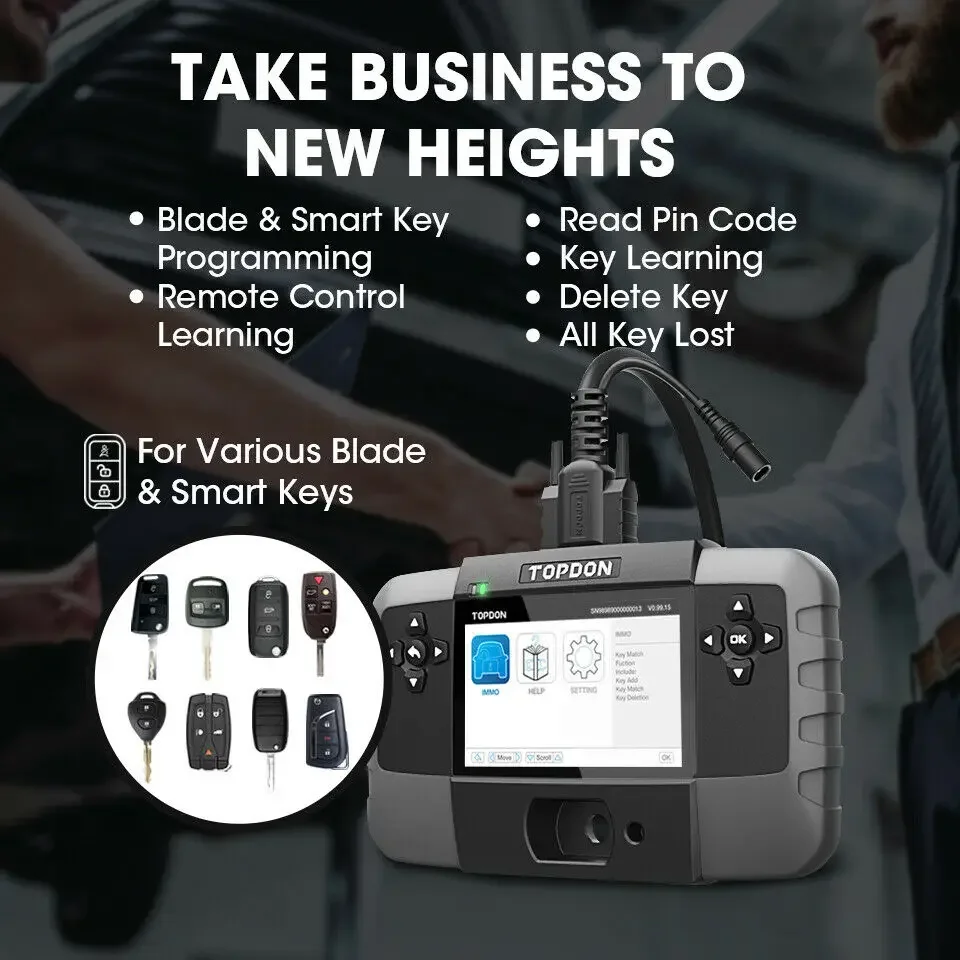 TOPDON T-Ninja 1000-программист ключей иммобилайзер все потеряны для слесарев начального
