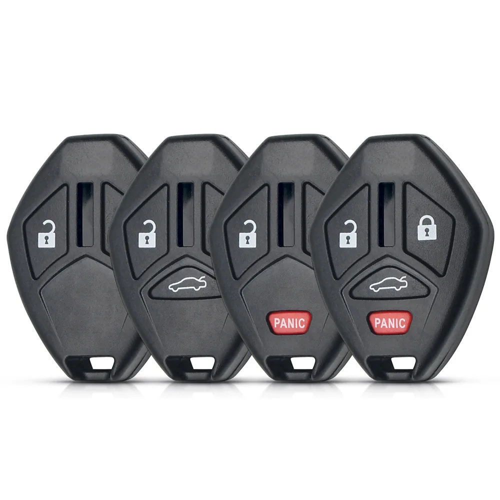 

Remote Car Key Shell Case for Mitsubishi Lancer Outlander Endeavor Galant 2/3/4 Buttons Key Fob Replacemen Without Blades