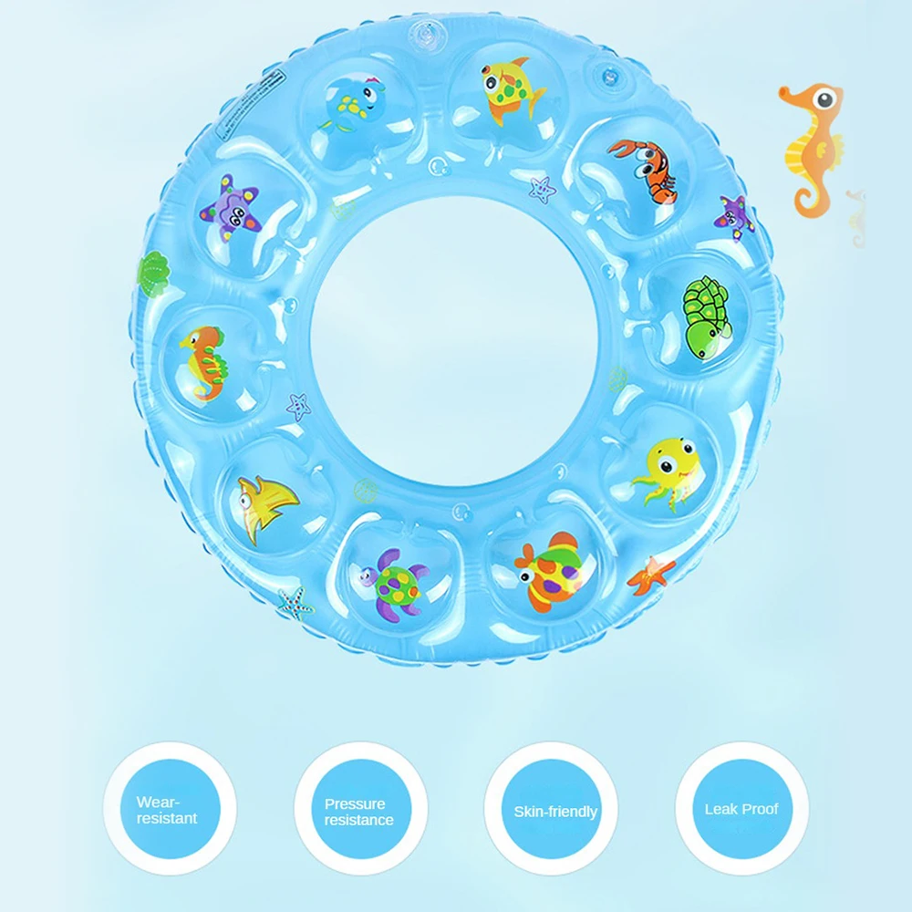 

Swim Ring Compact Lovely Children Beautiful Foldable Life Buoy Swimming Accessories Cartoon Portable Thickened Pvc Material