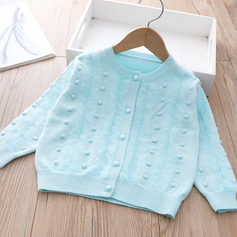 

Baby Girls Coat Spring Fashion Cardigan Infant Cute Knit Clothes Children Kids Cotton Jacket Knitting Sweater Clothing For Girl
