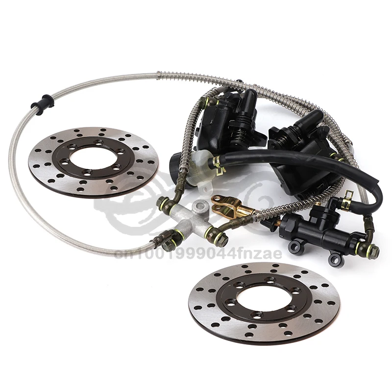 

Foot brake Rear hydraulic double disc brake caliper system For 150cc 200cc 250cc ATV Quad Dirt Bike UTV Buggy Accessories