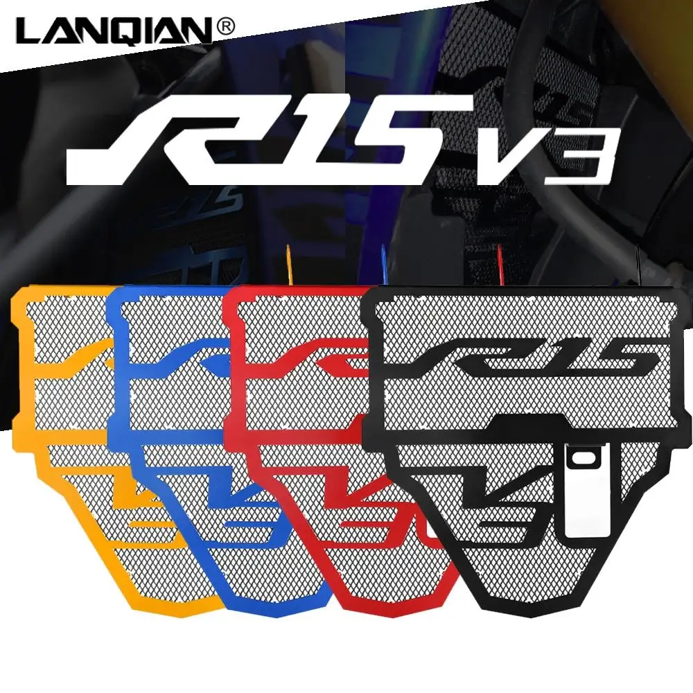 

Motorcycle Aluminum Radiator Grille Guard Cover Protection For Yamaha YZFR15 V3 YZF R15 V3 2018 2019 2020 2021 Accessories