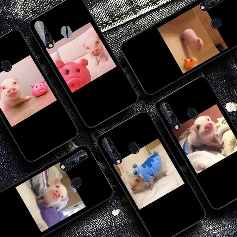 

Pink Pet Pig Phone Case for Samsung A51 01 50 71 21S 70 31 40 30 10 20 S E 11 91 A7 A8 2018