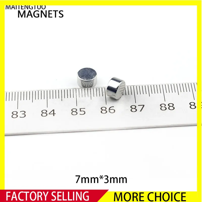 

20~500PCS 7x4mm Powerful Round Magnets Small Permanent Rare Earth Powerful Neodymium Artwork 7mm x 4mm 7*4mm