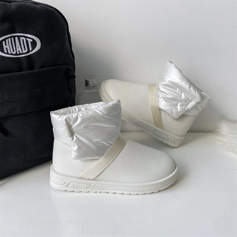 

Флисовые теплые ботинки, водонепроницаемые Нескользящие ботильоны из хлопка