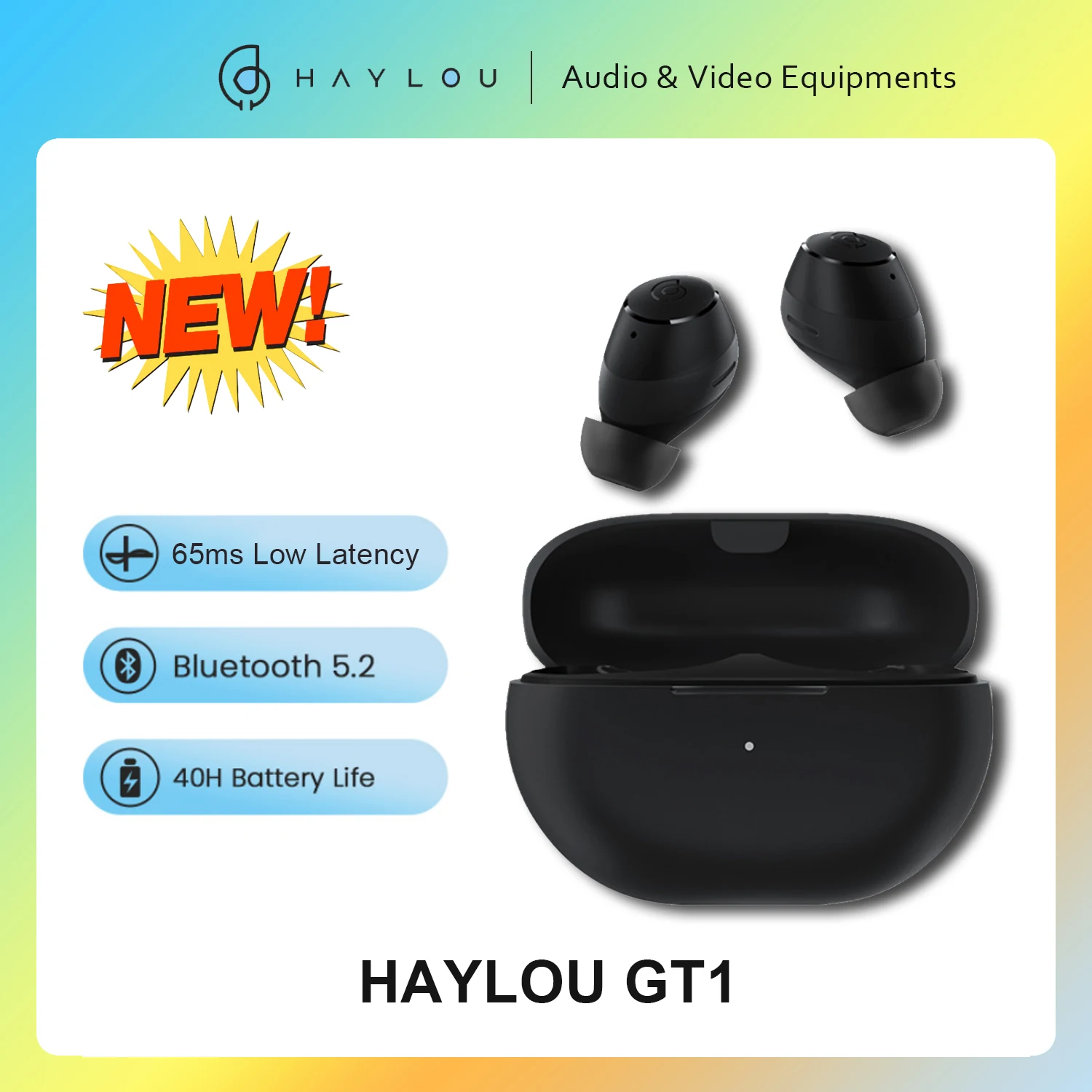2022 версия HAYLOU GT1 настоящие беспроводные наушники Bluetooth 5 2 AI вызов шумоподавление
