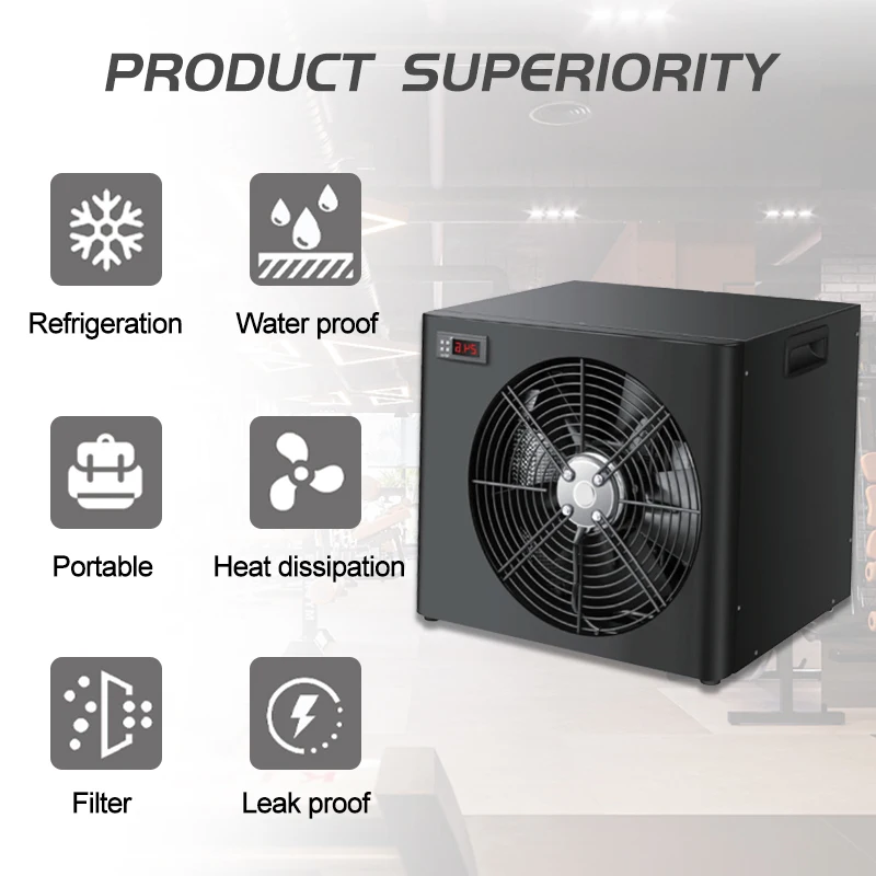 Охладитель воды Vanace AL 1HP Power Athletic Sport Recovery Квадратный бассейн Оптовая продажа