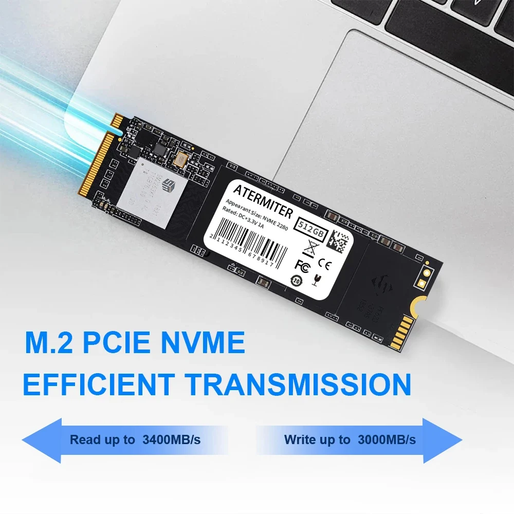 Внутренний жесткий диск Atermiter M.2 SSD 128 ГБ 256 512 ТБ M2 ssd m.2 NVMe pcie внутренний для