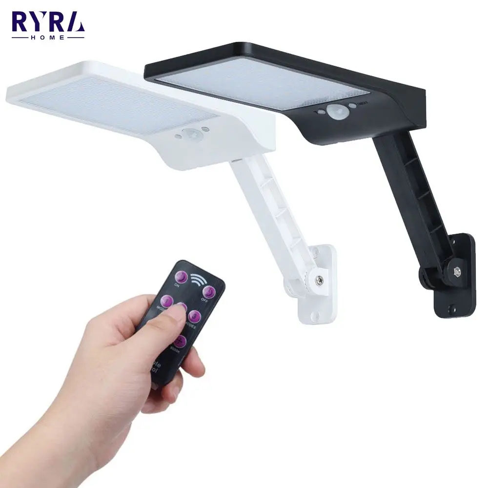 

Светодиодный светильник на солнечной энергии, 48 светодиодов, светодиодный режима, приглушаемая лампа с дистанционным управлением, настенн...