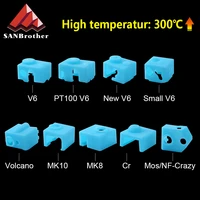 for v6mk7 mk8 mk9mk10volnaco silicone socks heater block hotend protector insulation cover for 3d printer hot end heat block