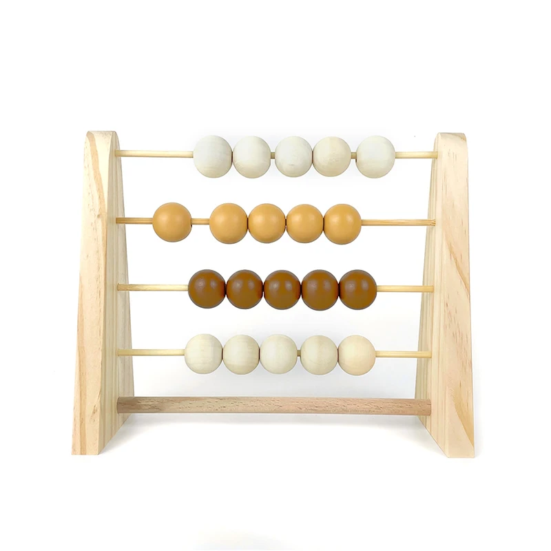 

Настольная деревянная игрушка для детской комнаты, детский Декор для раннего обучения математике, развивающая игрушка из натурального дерева