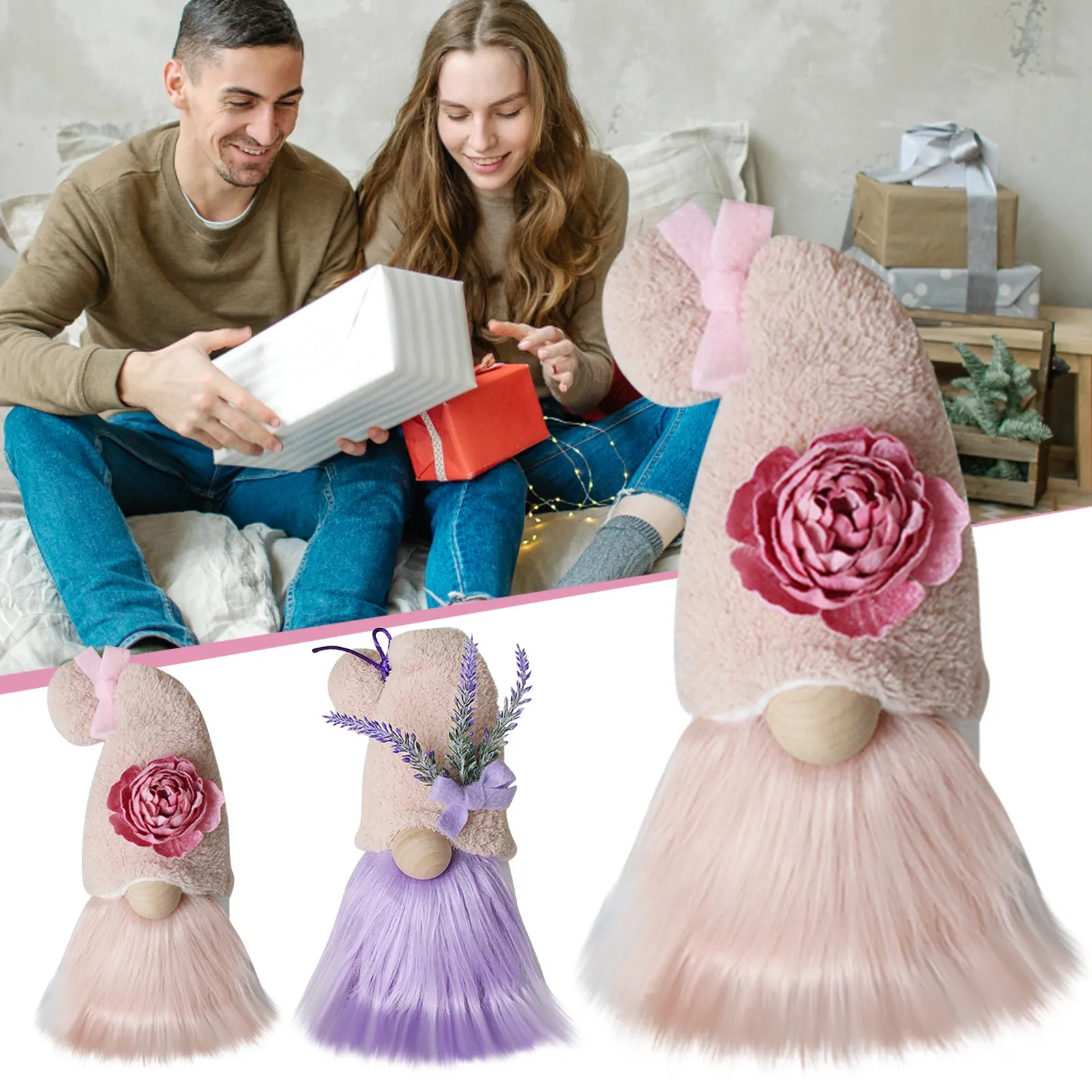 

Милая пара, скандинавский мягкий карликовый эльф, интерьер, День Святого Валентина, гномы, куклы без лица, украшения для дома, фигурки # M