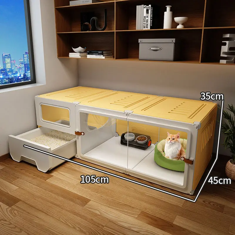Большой Домик для кошек ящик защиты от брызг Туалетные лотки портативный лоток
