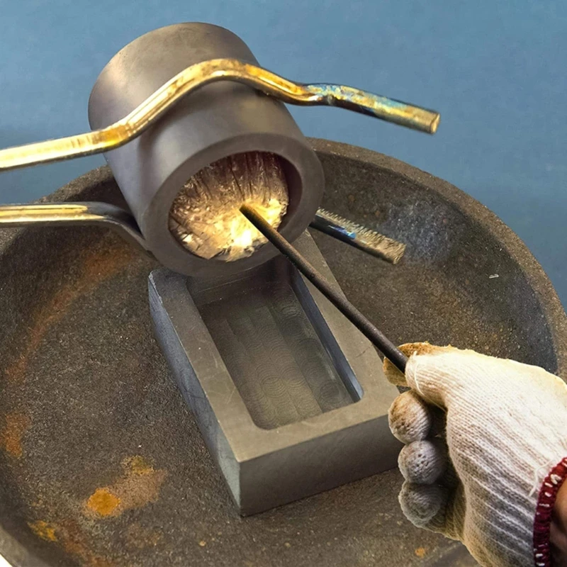 

5.9" Graphite Crucible Stir Bar Rod Stirring Sticks for Crucible Melting Casting Refining Gold Silver Copper