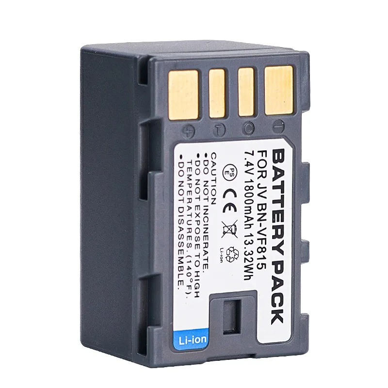 Фото 1800 мАч BN-VF815 Подходит для JVC GZ-HD10 HD3 HD5 HD6 HD7 HD300 HD310 HM200 Батарея для камеры с длительным сроком службы батареи №5