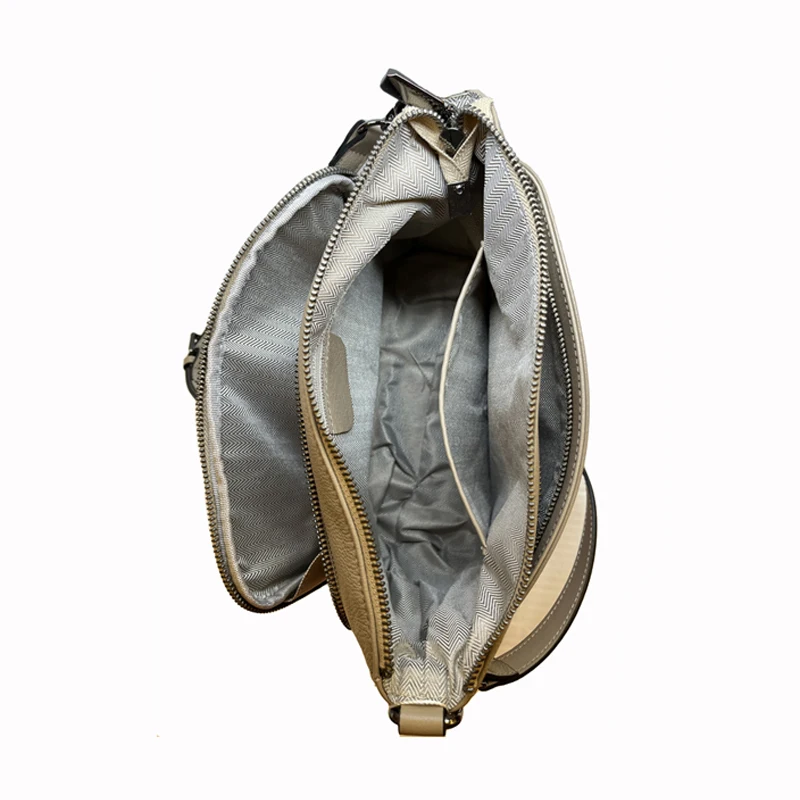 2 Straps, Roomer, Fine Calfskin Leather, 100% Cow's Skin, Girl's Shoulder Bag,Women Genuine Leather Crossbody Bag, T130