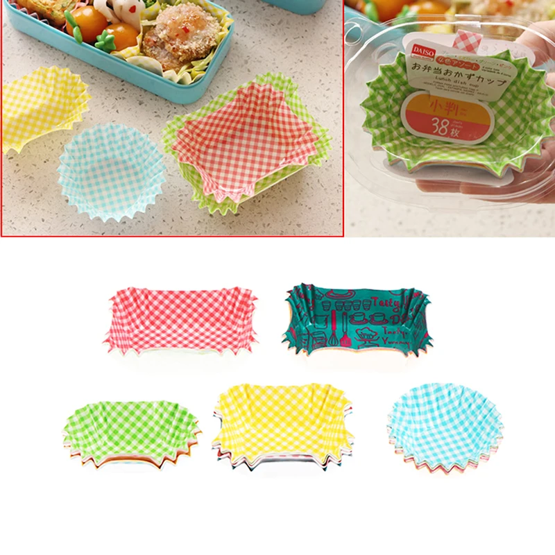 

1Box Bento Separator Paper Cups Baking Paper Liners Dish Separator Oil-Proof Pad Baking Paper Liners Kitchen Accessories