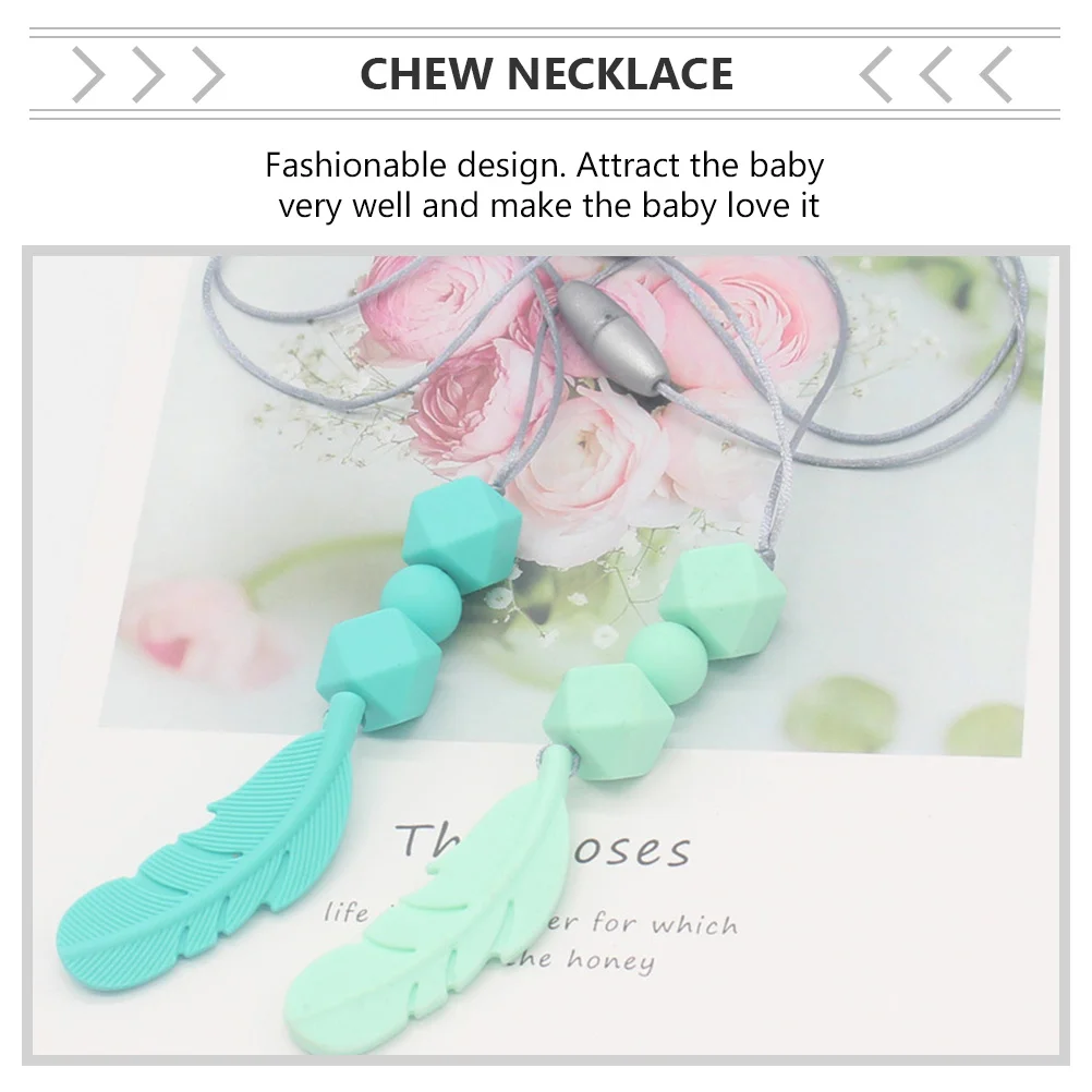 2 шт. прорезыватель жевательное ожерелье молярные ожерелья детская игрушка