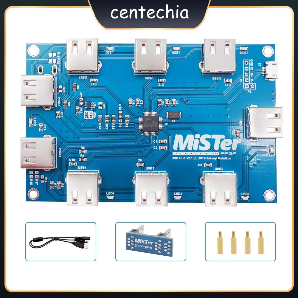

Fast Expansion Connector 7 Usb Ports Extender 3.5mm Audio Jack Auxiliary Sd Card Cable Separator Dc Connection Safe Adapter