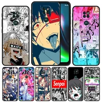 For MOTOROLA One Fusion Case for Moto G30 G60 G50 Plus Play Power Lite Edge E6s Phone Cover Ahegao Manga Girl Anime