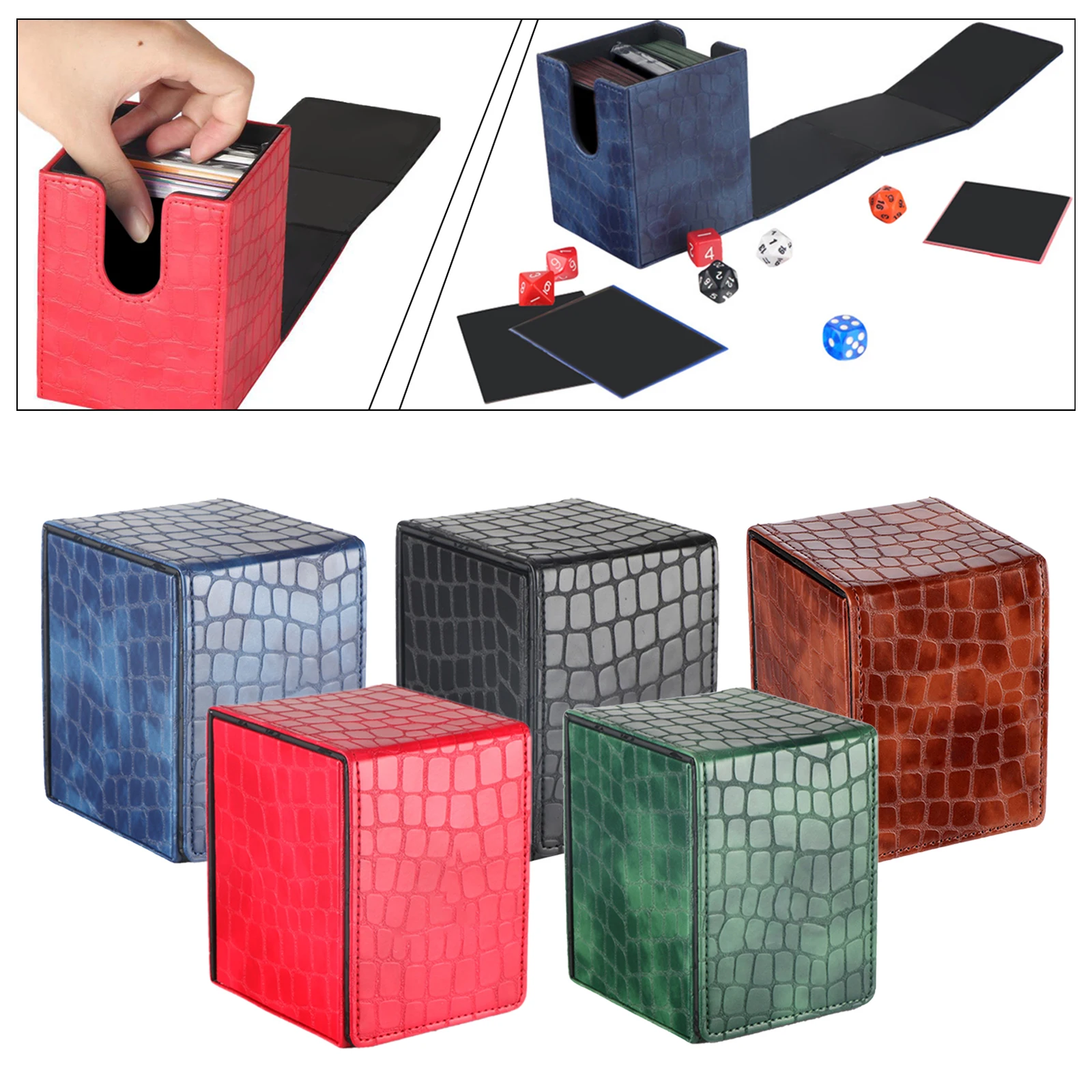 

Premium Trading Card Deck Box Holder Organizer Storage Gathering Card Toy Hobbies Kids Children Album Display Carrying Container