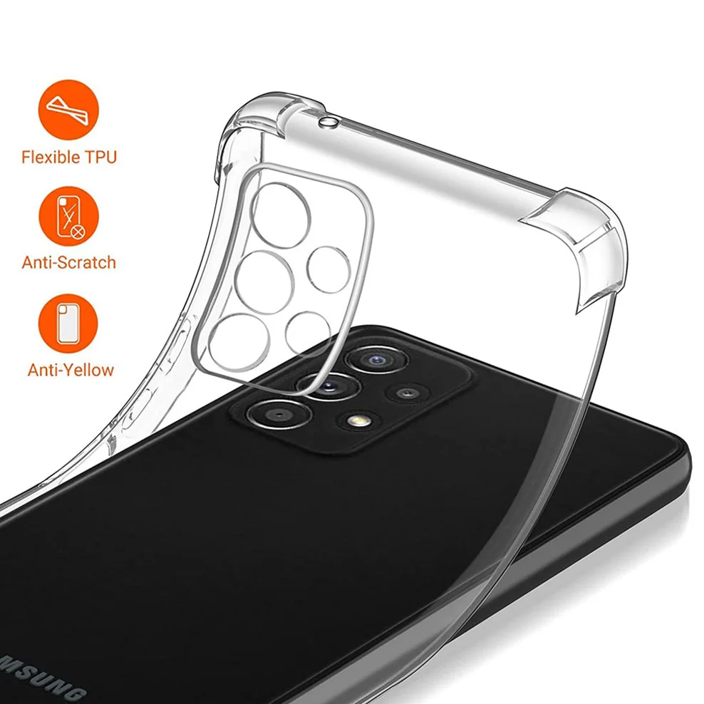 3-in-1, tempered glass+phone cases for a53 samsung galaxy a22 5g cover a32 4g screen protector a 22 samsung a23 a33 a73 a22 case